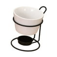 thumbnail image 4 of Olla de cerámica para fondue de chocolate con rejilla de hierro, taza para derretir chocolate blanco, 4 of 9