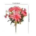 thumbnail image 6 of Faux Flowers Bundle Artificial Dahlia Rose Bunch Realistic Artificial Flowers for Flower Arrangement Home Wedding Decoration, 6 of 8
