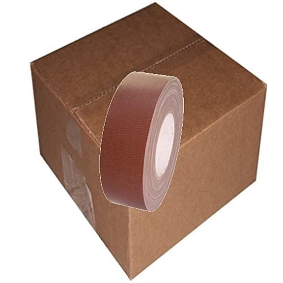 TAPEPLANET Colored Duct Tape (You Pick) (2"(24 Rolls), Dark Brown)