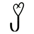 thumbnail image 2 of Village Wrought Iron WH-51-L Open Heart Wall Hook Large - Black, 2 of 2