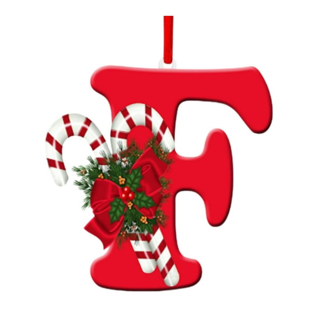 Adornos navideños con letras colgantes, adornos navideños decorativos para centros comerciales, coronas, cumpleaños, año Nuevo, interiores F