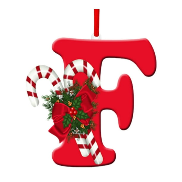 Adornos navideños con letras colgantes, adornos navideños decorativos para centros comerciales, coronas, cumpleaños, año Nuevo, interiores F