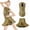 Gold, variant on Girls Latin Dance Dress 2Pcs Sparkly Tango Ballet Leotard & Removable Flare Skirt Dancewear for Kids 5-12Y