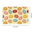 thumbnail image 3 of Non Slip Door Mat, Donut Print Light Yellow Fast Drying Bath Tub Mats, Absorbent Bathroom Rugs Entrance Welcome Mat, Bath MatS for Tub, Floor, Home, Kitchen, Hotel,16x24in, 3 of 6