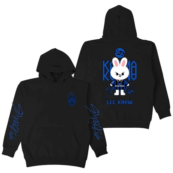 Stray Kids SKZ Karma LEE KNOW Merch Hoodie Long Sleeve Streetwear Women Men Hooded Sweatshirts