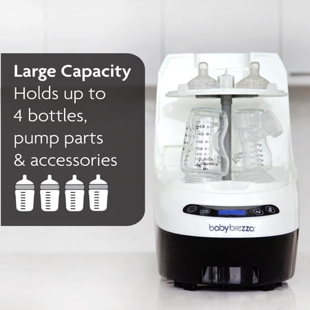 Baby Brezza Bottle Washer Pro - Baby Bottle Washer, Sterilizer   Dryer - All in One Machine Cleans Bottles, Pump Parts, & Sippy Cups - Replaces Hand Washing, Bottle Brushes and Drying Racks