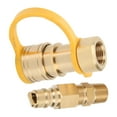 thumbnail image 3 of Gas Tank Adapter, Safe Strong Tightness Propane Quick Connector Standard Thread  for Camping Car for Travel Trailer, 3 of 7
