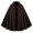 Brown, variant on HXWCHs Solid Color Gothic Victorian Court Dress Women's Vintage Fitted Waist Party Gown Dark Green One Size