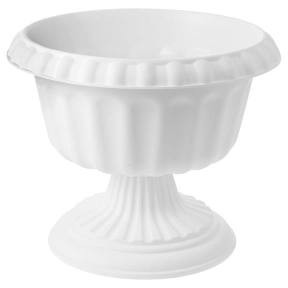 BESTONZON White Plastic Roman Style Flower Pot Decorative Vintage Planter for Wedding Porch