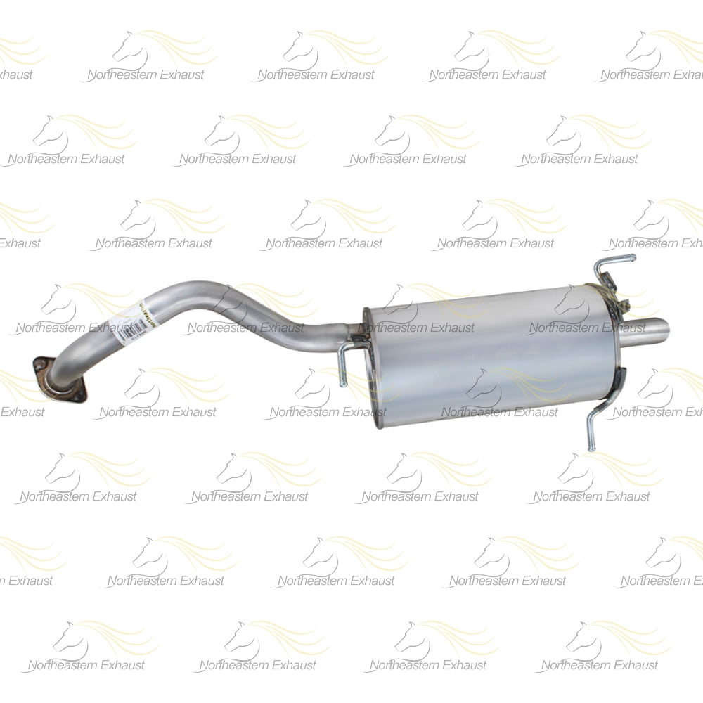 Northeastern Exhaust Rear Muffler with Hangers Fits 2007-2012 Nissan Sentra 2.0L - Direct Fit | Stainless Steel Exhaust Component | Includes Gaskett