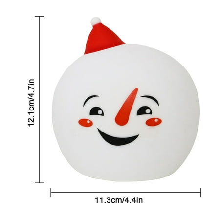 

New Christmas Decorations Nightmare Before Christmas Decor Upgrade Christmas Gifts Gift For House Warming Silicone Colorful Decompression Night Light Christmas Vibration Sensing 18 Key Remote Led