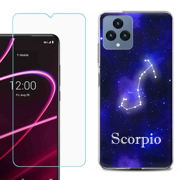 OneToughShield ® for T-Mobile Revvl 6x 5G Shockproof Phone Case, with Tempered Glass Screen Protector - Scorpio