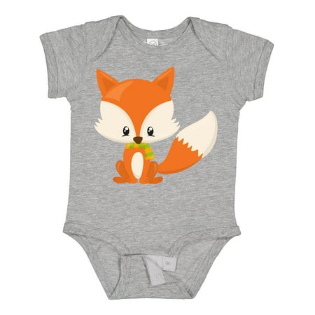 

Inktastic Cute Fox Little Fox Baby Fox Fox with Scarf Gift Baby Boy or Baby Girl Bodysuit