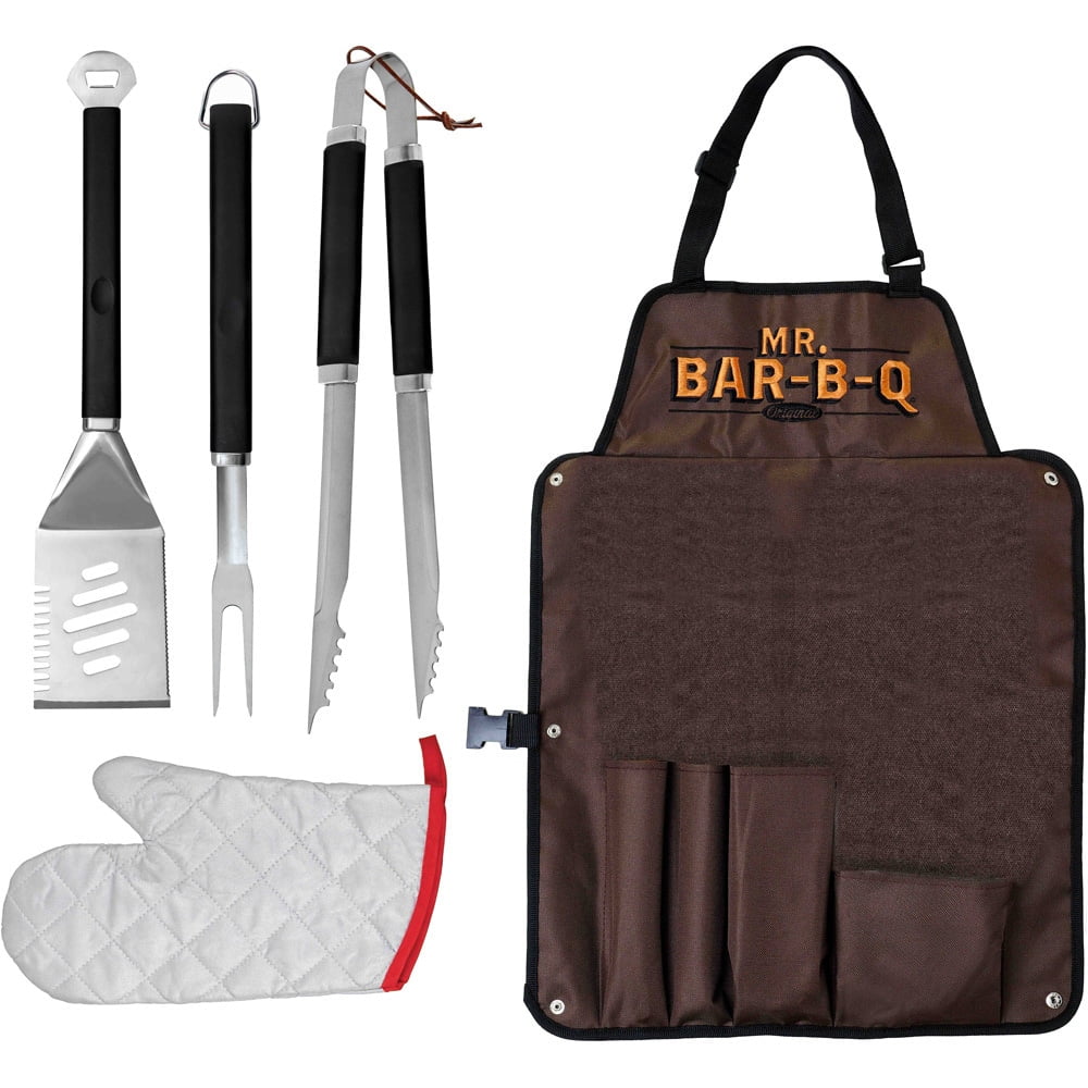 Mr. Bar-B-Q Grill Tool Set With Apron - Walmart.com - Walmart.com