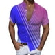 thumbnail image 1 of Camisas Para Hombre Manga Corta Hombres Casual Manga corta Primavera Verano Turndown Neck 3D Impreso Camisas Moda Top Blusa Camisas (Blue, M), 1 of 4