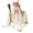 14# (Soft Plush Ghost Figurine A), variant on Cute Pink Halloween Ghost Decor, Fluffy Plush Ghost Figurine with Witch Hat & Broom, Spooky Party & Home Decoration (B)