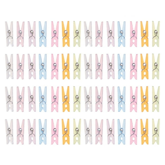 Beaupretty 100Pcs Lightweight Plastic Clips Assorted Colors for Clothes and Crafts