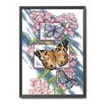 thumbnail image 1 of Cuadros Decorativos Estampado punto de cruz mariposas planta 2 hilos 14CT juego de bordado (DA050) Likrtyny embutido en tela, 1 of 9
