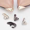 thumbnail image 5 of 6 Pcs 3 Colors Metal Shoes Pointed Protector Metal Shoe Toe Protectors Triangle High Heel Toe Caps Pump Toe Head Cap Cover for Shoes Protection Repair Accessories 1.14x1.02x0.47" Mixed Color, 5 of 9