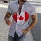 thumbnail image 3 of Nueva camisa hawaiana con estampado completo "I Love Canada" de verano para hombre, camisa informal de manga corta con botones para hombre, camisa de playa de talla grande, 3 of 5