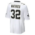 thumbnail image 3 of Men's Nike Tyrann Mathieu White New Orleans Saints Game Jersey, 3 of 3