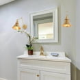 thumbnail image 2 of LNC 2 Pack 2-in-1 Plug in and Hardwired Gold Dimmable Swing Arm Modern Wall Sconce, 2 of 12