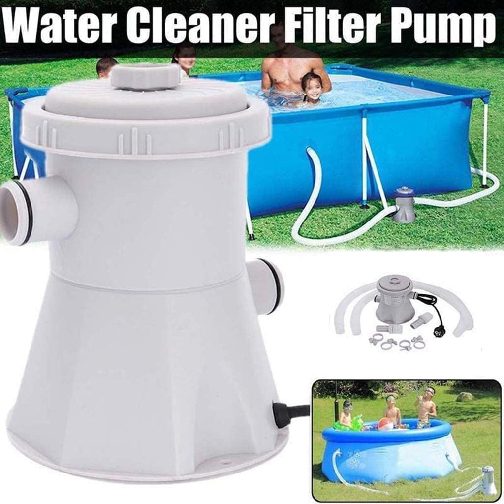 miaomiaoke Water Cleaner Filter Pump Swimming Pool 110V Electric Cartridge Filter Pool Pump Water Circulation Pump for Above Ground Pool Cleaning （with Filter） 