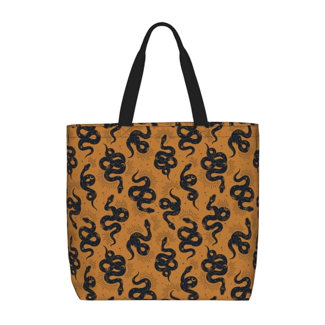 Balery Snake Bolsa de Mano para Mujeres con Cremallera, Bolsa de Gimnasio con Compartimentos, Bolsa para Laptop, Bolsa para Trabajo