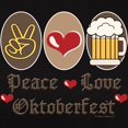 thumbnail image 3 of CafePress - Peace Love Oktoberfest Women's Dark T Shirt - Women's Traditional Fit Dark T-Shirt, 3 of 4