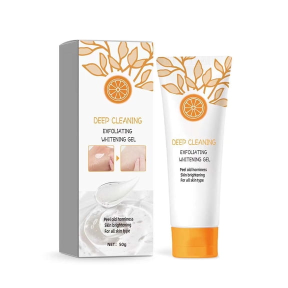 TUITOONM Orange Enzyme Exfoliating Peeling Gel 100g Brightening Facial & Body Scrub for Glowing Skin, Deep Cleansing Pore Minimizer, Gentle Dead Skin Removal with Natural Fruit Extracts