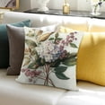 thumbnail image 3 of SHERONV Flowers Bird Foliage Pillow Case Square Home Furnishing 24x24in, 3 of 5