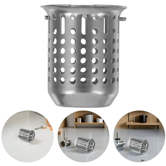 Soimiss Filtering Sink Strainer Basket in Silver for Kitchen Sink Drain 1Pack