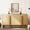 Oak, variant on Modern 63" Wooden Sideboard Buffet Cabinet with Storage, Mid-century Credenza with Doors and Adjustable Shelves for Kitchen Living Room, Dining Room