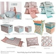 thumbnail image 2 of Bacati - Paisley Floral Quilted Changing Pad Cover (Aqua/Coral Paisley), 2 of 3