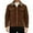 Brown, variant on Men's Winter Thickened Long Sleeve Lapel Corduroy Jacket with Composite Lamb Wool Coat Design for Casual Outings, Workwear, and Holiday Events,Black,L