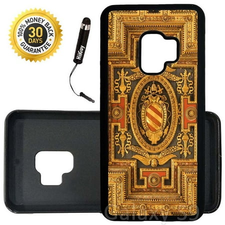 Pin Lights In Ceiling Custom Galaxy S9 Case (Church Ceiling) Edge-to-Edge Rubber Black Cover Ultra Slim | Lightweight | Includes Stylus Pen by Innosub ()