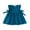 Blue, variant on LYMAYTER Kids Baby Girls Soft Dresses Summer Cotton Sleeveless Casual Dress for 12m-8 T Toddler Ruffle Stylish Princess Dress Sundress