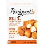 Realgood Foods Co. Lightly Breaded Chicken Breast Nuggets, 20 oz Bag (Frozen)