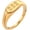 Golden 222, variant on Unisex Oval Digital Gold Tone Ring, Stainless Steel Personalized Simple Trendy Date Ring