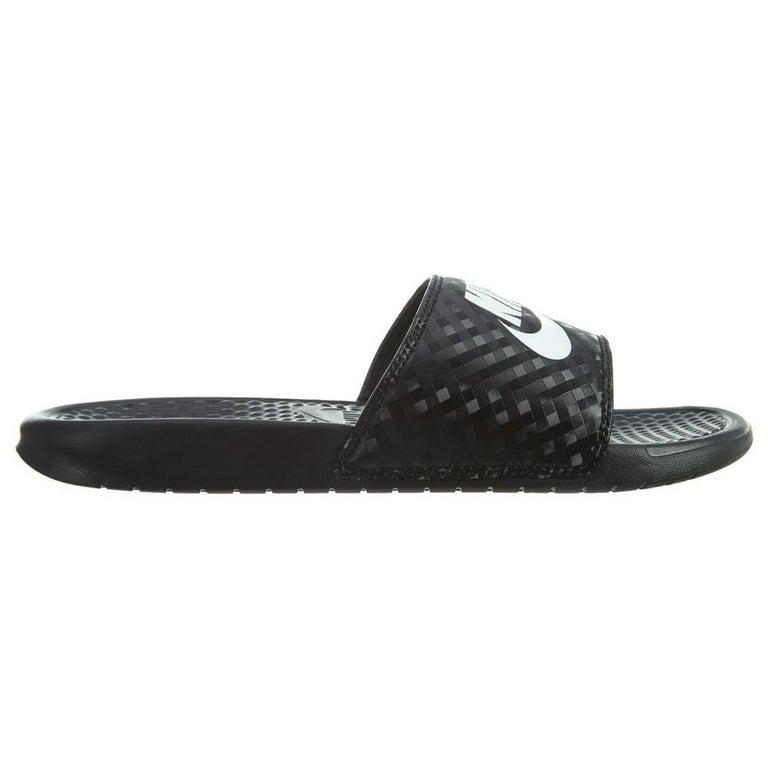 Nike Benassi JDI Women s Comfort Cushioned Black Diamond Pattern Slides Sandals 7 Walmart