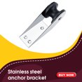thumbnail image 4 of Rodillo de goma Riwesomey de proa acero inoxidable 316 caucho negro, 4 of 6