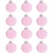 thumbnail image 1 of Decoración navideña neutra Dgankt, 12 bolas navideñas de terciopelo flocadas, adornos navideños de plástico, adornos colgantes decorativos para árbol de Navidad, 3.14 pulgadas, en oferta., 1 of 2
