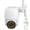 White (UK Plug), variant on Suodoka 360° Outdoor IP Camera Wireless Dome IP66 WiFi Remote HD Motion Detection Home Security Camera 1080P EU Plug 6.69 inches / 17 cm