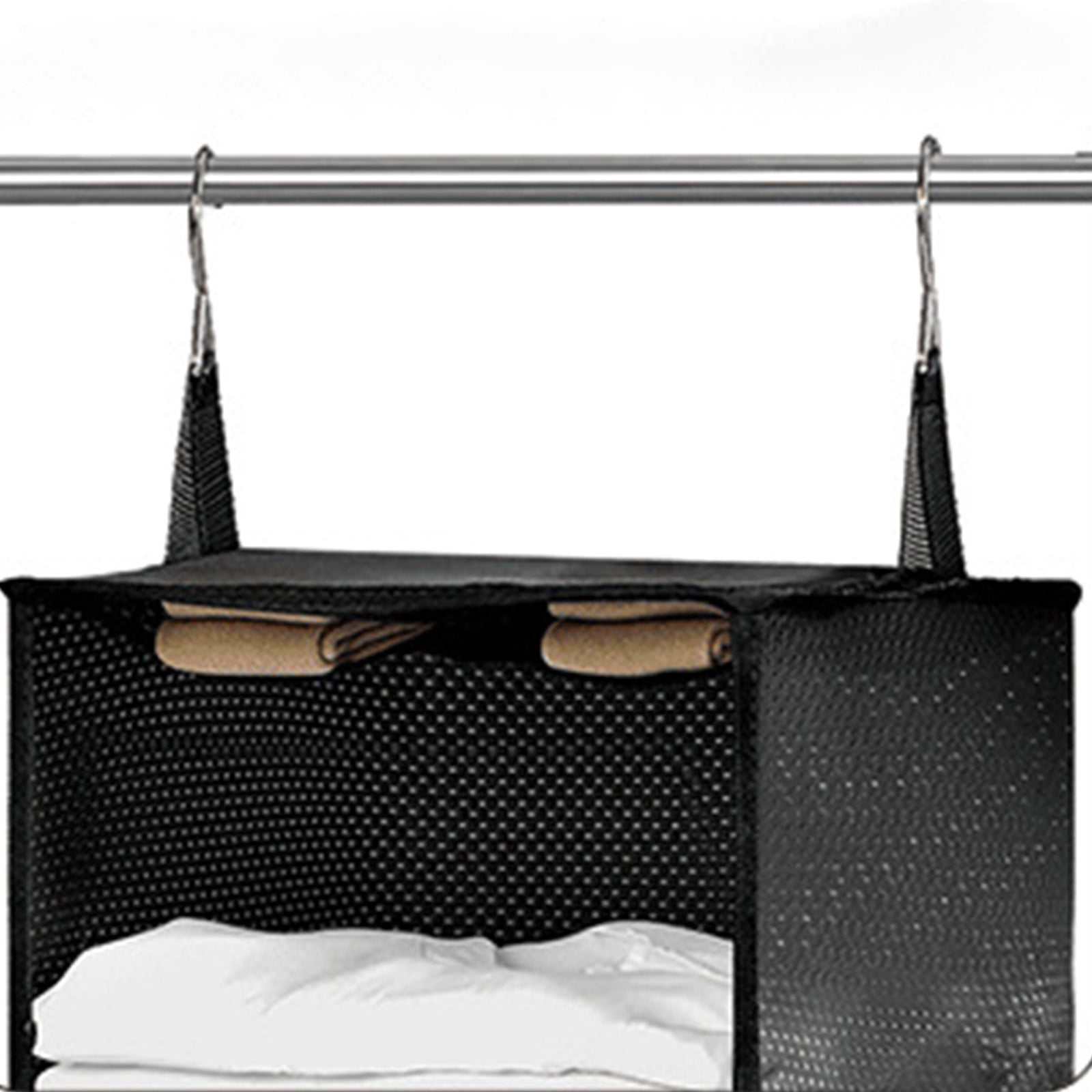 Nilvkv Hanging Packing Cubes Portable Closet Shelves Travel Garment Organizer for Luggage Suitcase with Breathable Perforated Material