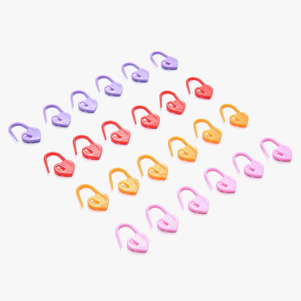 1000 Pieces Heart Shaped Knitting Markers Stitching Markers Locking Stitching Markers Easy to Use for Crochet Knitting