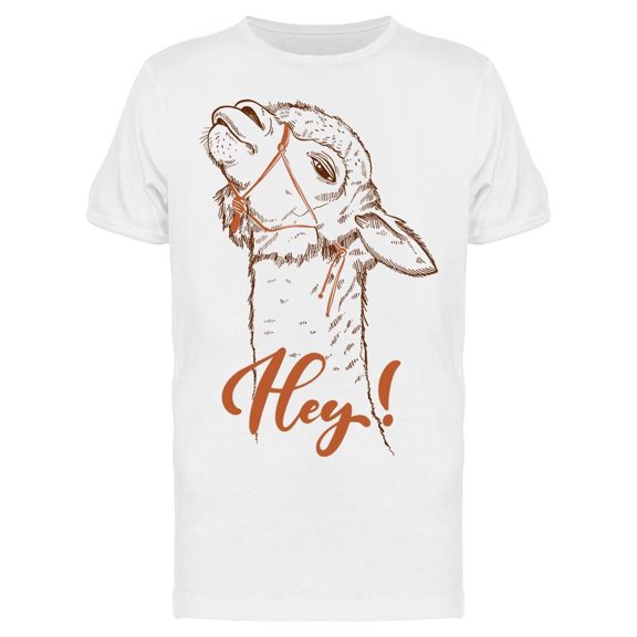 Llama Says: Hey Tee Men's -Image by Shutterstock