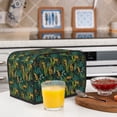 thumbnail image 6 of Kdxio Jungle Leopard Yellow Print Toaster Cover Bread Machine Cover Fits for Most Standard 2 Slice Toasters,Keep Toaster Free From Dust And Fingerprint Oven Dustproof Cover, 6 of 7