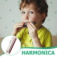 thumbnail image 3 of FENGGUIQU Harmonica Professionnel en Métal Rouge avec 10 Trous 20 Tons et Étui de Rangement Portable Noir, 3 of 8