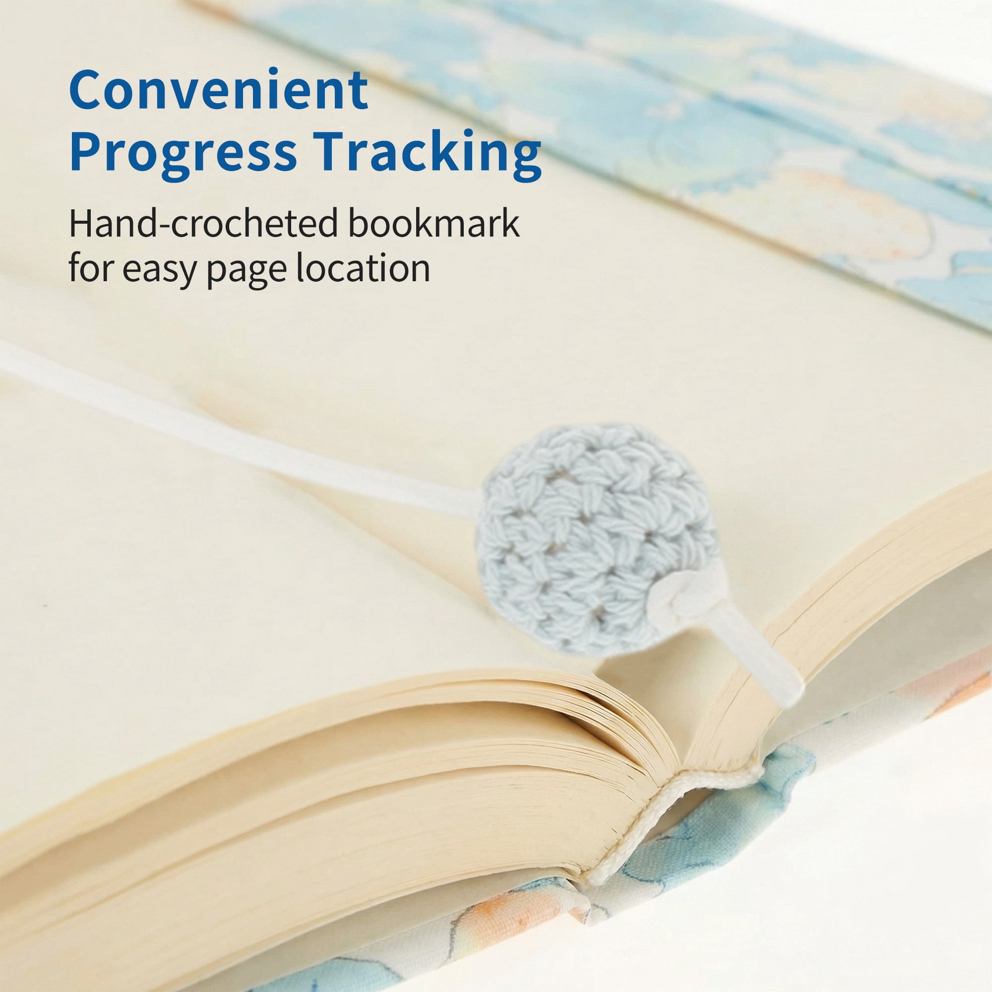 Unique Bargains Adjustable Fabric Book Cover for A5 Size Strawberries Light Blue