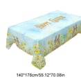 thumbnail image 3 of All-Season Waterproof Easter Tablecloth with Cute Rabbit Design, Bunny Egg Floral Print Table Cover for Indoor Outdoor Dining, Easter Party & Spring Home Decor, 3 of 5